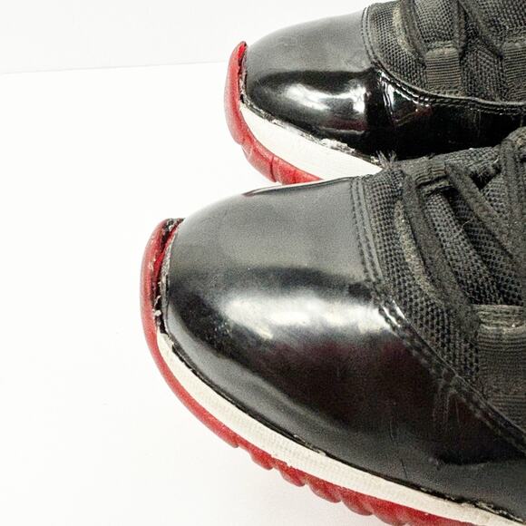 AIR JORDAN MEN BRED RED BLACK WHITE 2012 NIKE RETRO SIZE US 12 378037-010 - Picture 6 of 9